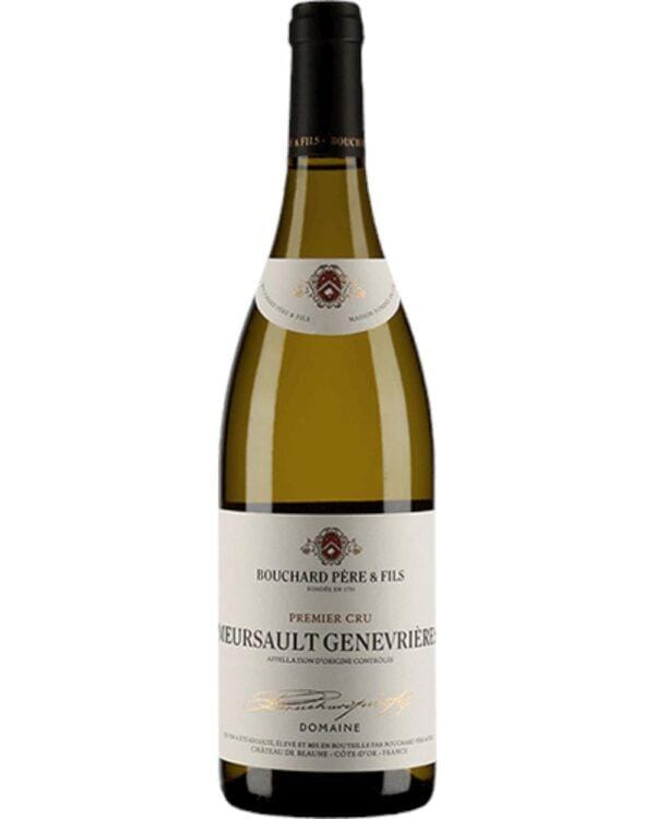 bouchard mersault 1er cru les genevrieres bottiglia di vino bianco prodotto in Francia, in Borgogna