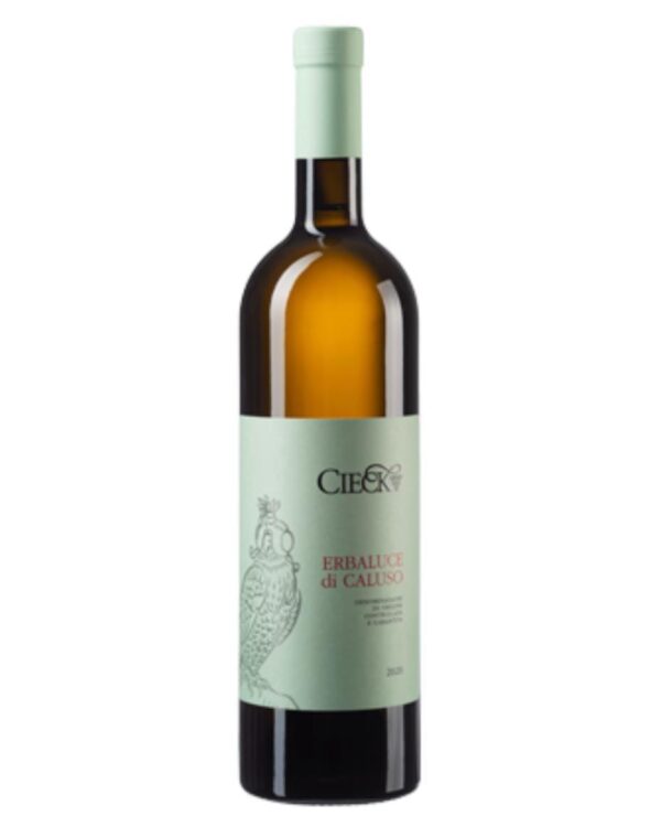 cieck erbaluce di caluso bottiglia di vino bianco prodotto in Italia, in Piemonte