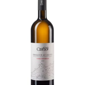 cieck erbaluce di caluso vigna misobolo bottiglia di vino bianco prodotto in Italia, in Piemonte