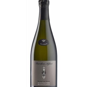 marchesi alfieri spumante blanc de noir brut bottiglia di spumante prodotto in Italia, nel monferrato astigiano in Piemonte