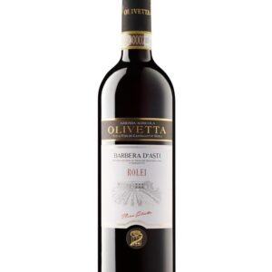 olivetta barbera rolei bottiglia di vino rosso prodotto in Italia, nel monferrato in Piemonte