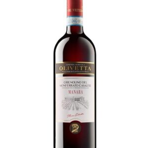 olivetta grignolino del monferrato bottiglia di vino rosso prodotto in Italia, nel monferrato in Piemonte