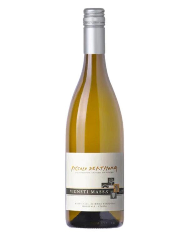 vigneti massa piccolo derthona bottiglia di vino bianco prodotto in Italia, in Piemonte