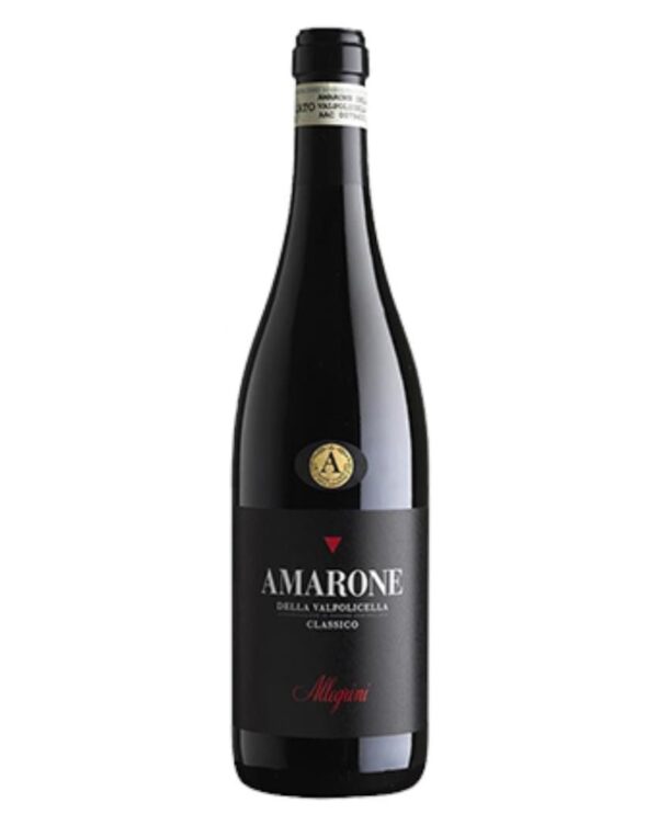 allegrini amarone della valpolicella classico bottiglia di vino rosso, prodotta in italia, in veneto nella zona della valpolicella da uve corvina veronese, corvinone, rondinella, oseleta