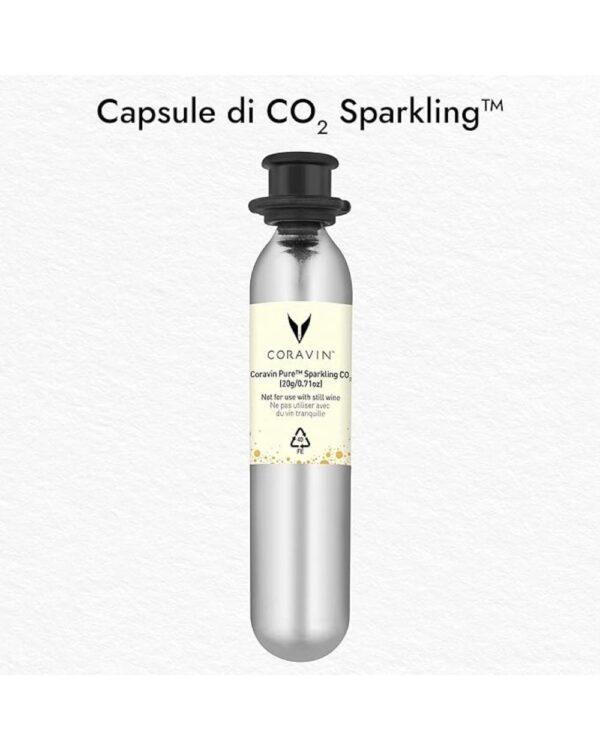 coravin capsula CO2 sparkling, ricambio per apparecchio mescita model sparkling