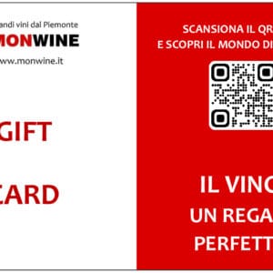 Gift Card MonWine cartolina per effettuare buoni regalo con disegni e testi