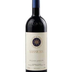 tenuta san guido bolgheri sassicaia bottiglia di vino rosso prodotto in Italia, nella zona di Bolgheri in Toscana