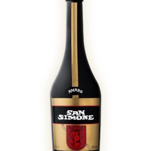 San Simone amaro bottiglia di liquore alle erbe prodotto in Italia, in Piemonte