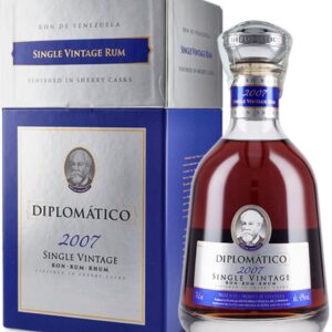 diplomatico rum single vintage 2007 bottiglia di distillato prodotto nel Venezuela