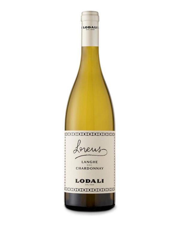 lodali langhe chardonnay lorens bottiglia di vino bianco prodotto in Italia, nelle Langhe in Piemonte