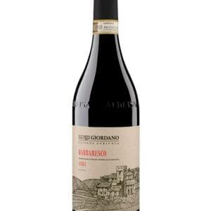 luigi giordano barbaresco asili bottiglia di vino rosso prodotto in Italia, nelle Langhe in Piemonte