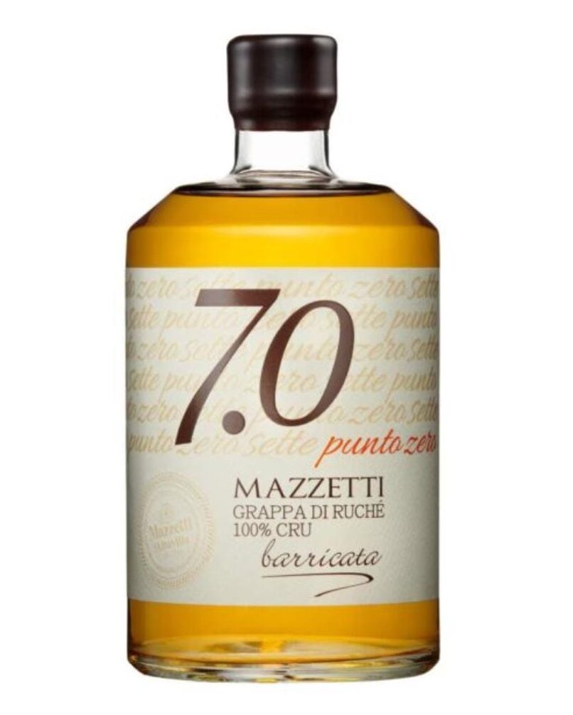 Mazzetti d'Altavilla Grappa di Ruchè barricata (0,7lt.) Incredibile 1 mazzetti d'altavilla grappa di ruchè barricata bottiglia di distillato prodotto in Italia, in Piemonte