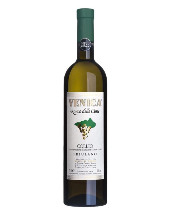venica friulano ronco delle cime bottiglia di vino bianco prodotto in Italia, nel Collio in Friuli