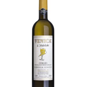 venica ribolla gialla l'adelchi bottiglia di vino bianco prodotto in Italia, nel Collio in Friuli