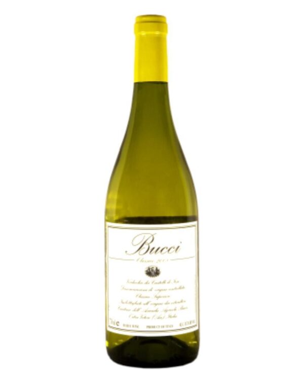 Bucci verdicchio dei castelli di jesi classico bottiglia di vino bianco prodotto in Italia, nella Marche
