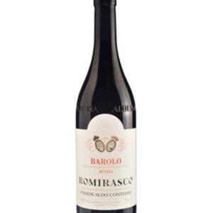 aldo conterno barolo romirasco bottiglia di vino rosso prodotto in Italia, nella zona delle Langhe in Piemonte