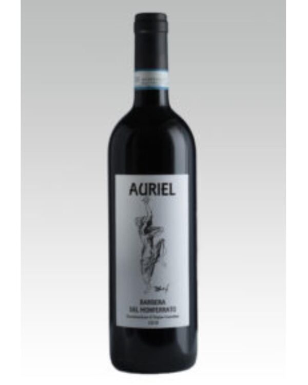 auriel barbera del monferrato naturale bottiglia di vino rosso italiano, naturale, prodotto nel monferrato, in Piemonte