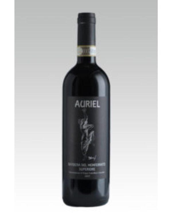 auriel barbera del monferrato superiore naturale bottiglia di vino rosso italiano, naturale, prodotto nel monferrato, in Piemonte