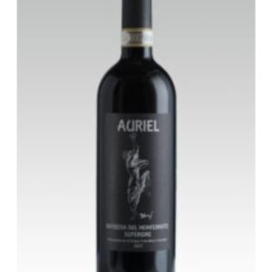 auriel barbera del monferrato superiore naturale bottiglia di vino rosso italiano, naturale, prodotto nel monferrato, in Piemonte