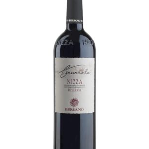 bersano nizza riserva generala bottiglia di vino rosso italiano, prodotto nel monferrato astigiano, in Piemonte