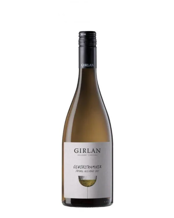 girlan gewurztraminer bottiglia di vino bianco prodotto in Italia, in Alto Adige