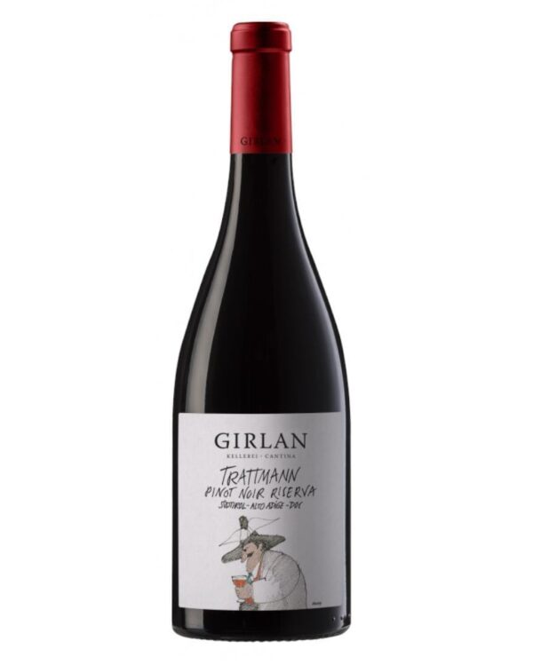 girlan pinot nero riserva trattman bottiglia di vino rosso prodotto in Italia, in Alto Adige