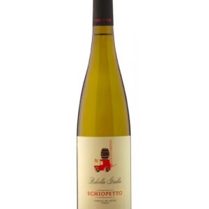 schiopetto ribolla gialla del pompiere bottiglia di vino bianco prodotto in Italia, in Friuli Venezia Giulia