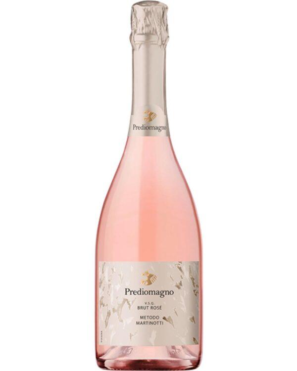 prediomagno spumante rosè brut bottiglia di spumante rosato prodotto in Italia, nella zona del Monferrato in Piemonte