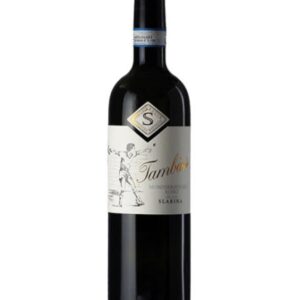 Sulin slarina Tambass bottiglia di vino rosso italiano piemontese prodotto da uve Slarina