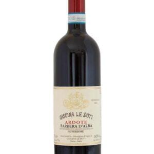 cascina le doti barbera d'alba ardote bottiglia di vino rosso prodotto in Italia, nella zona delle Langhe in Piemonte
