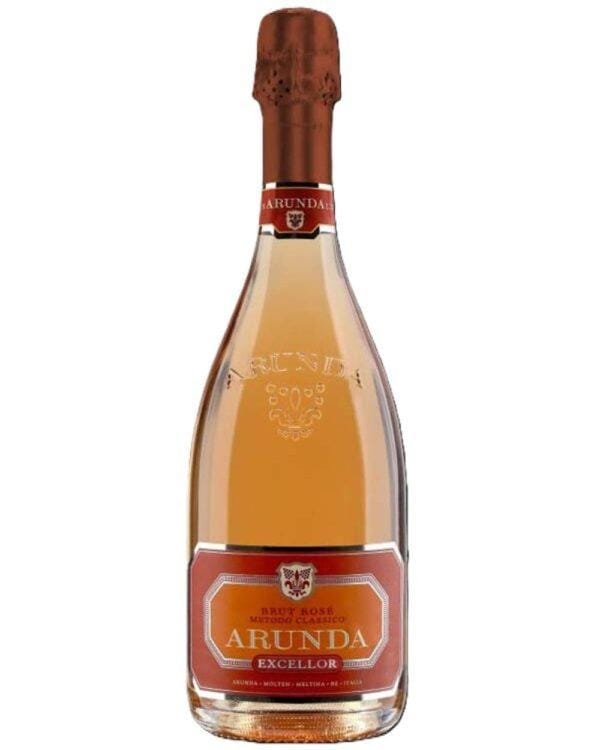 Arunda Excellor rosè brut bottiglia di spumante rosè prodotto in Italia, nell'Alto Adige