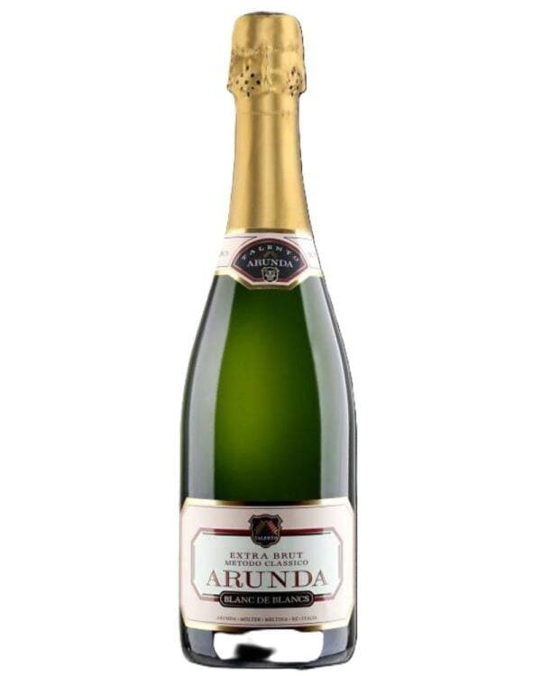 Arunda blanc de Blancs extra brut bottiglia di spumante bianco prodotto in Italia, nell'Alto Adige