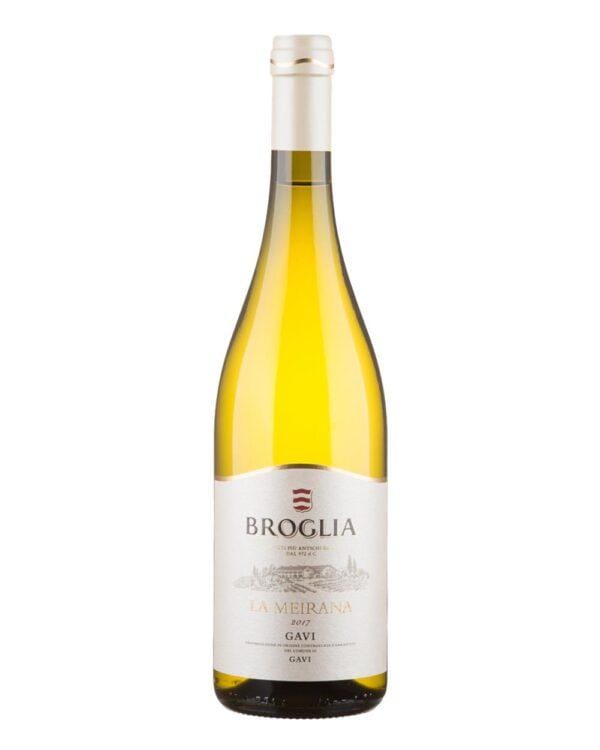 broglia gavi La Meirana bottiglia di vino bianco prodotto in Italia, nella zona del Gavi in Piemonte