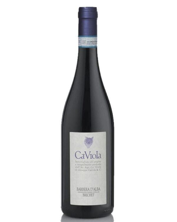 cà viola barbera d'alba brichet bottiglia di vino rosso prodotto in Italia, nella zona delle Langhe in Piemonte