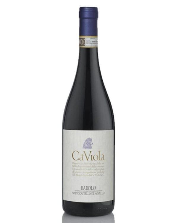 cà viola barolo sottocastello di novello bottiglia di vino rosso prodotto in Italia, nella zona delle Langhe in Piemonte
