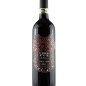 caldera barbera harmonius bottiglia di vino rosso prodotto in Italia, nel monferrato in Piemonte