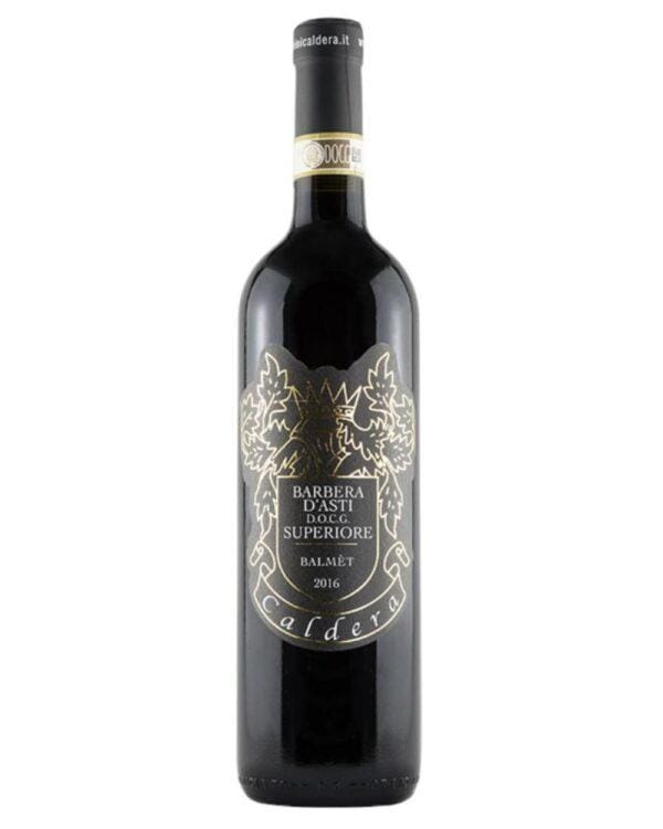 caldera barbera superiore balmet bottiglia di vino rosso prodotto in Italia, nel monferrato in Piemonte