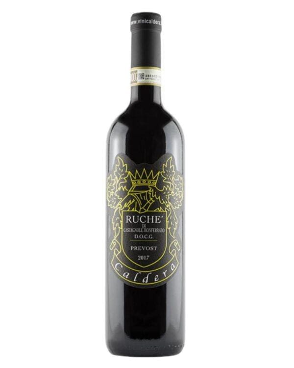 caldera ruchè di castagnole prevost bottiglia di vino rosso prodotto in Italia, nel monferrato in Piemonte