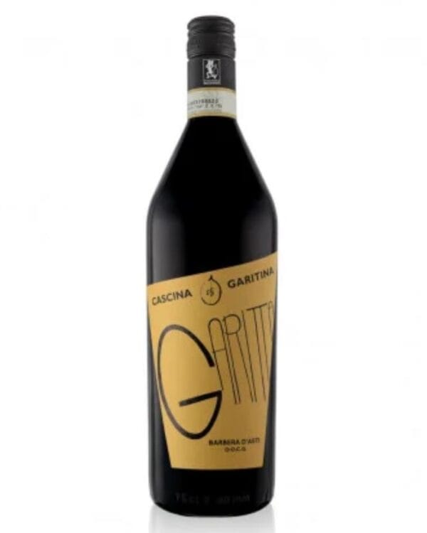 cascina garitina barbera garitta bottiglia di vino rosso prodotto in Italia, nella zona delle Langhe Astigiane, in Piemonte