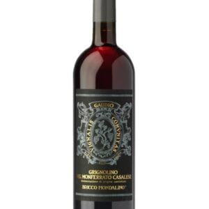 gaudio grignolino Bricco Mondalino bottiglia di vino rosso prodotto in Italia, nel monferrato in Piemonte