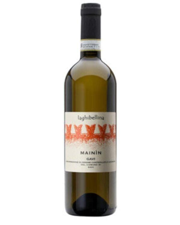 la ghibellina gavi mainin bottiglia di vino bianco prodotto in Italia, nella zona del Gavi in Piemonte