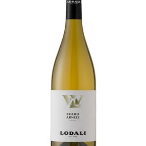 lodali roero arneis bottiglia di vino bianco prodotto in Italia, nella zona del Roero in Piemonte