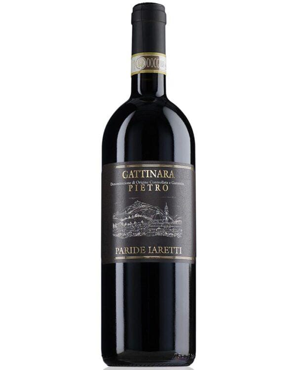 paride iaretti gattinara pietro bottiglia di vino rosso prodotto in Italia, nella zona di gattinara in Piemonte