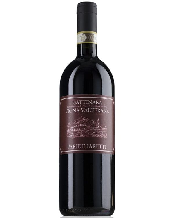 paride iaretti gattinara vigna valferana bottiglia di vino rosso prodotto in Italia, nella zona di gattinara in Piemonte
