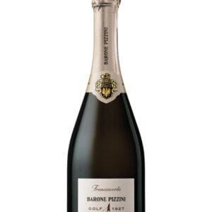 barone pizzini franciacorta golf bottiglia di vino spumante prodotto in Italia, nella zona della Franciacorta in Lombardia