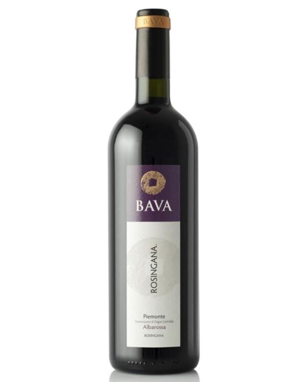 bava albarossa rosingana bottiglia di vino rosso prodotto in Italia, nel Monferrato in Piemonte