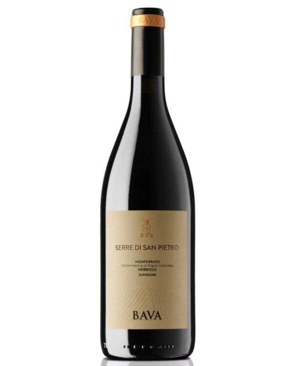 bava nebbiolo serre di san pietro bottiglia di vino rosso prodotto in Italia, nella zona del Monferrato in Piemonte