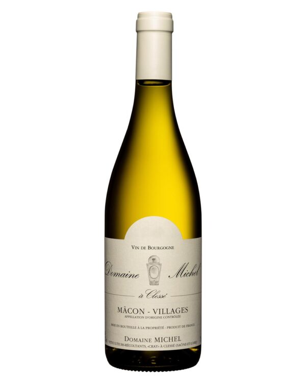 domaine michel macon village blanc bottiglia di vino bianco prodotto in Francia, in Borgogna