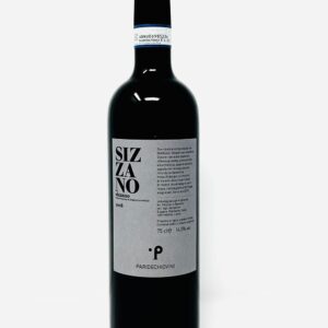 paride chiovini sizzano bottiglia di vino rosso prodotto in Italia, nella zona del comune di Sizzano in Piemonte