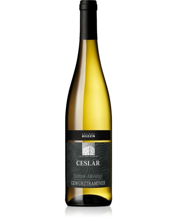 cantina di bolzano gewurztraminer ceslar bottiglia di vino bianco prodotto in Italia, in Alto Adige